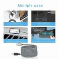 thumbnail image 2 of RHEA- Moswag Usb B To C Printer Cable 6.6Ft, Nylon Braided 6.6Ft/2M, Black, 2 of 6