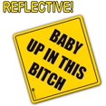 thumbnail image 1 of Zone Tech "Baby Up On This Bitch" Pare-Chocs Magnétique pour Véhicule - Pare-Chocs Réfléchissant Pratique "Baby Up On This Bitch" Signalétique Amusant pour Véhicule, 1 of 5