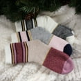 thumbnail image 2 of BambooMN Women's Funky Double Layer Cabin Socks - Color 14 - Extra-Large - 1 Pair, 2 of 5