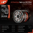 thumbnail image 2 of A-Premium 10K Miles Protection Spin On Oil Filter Compatible with Ford & Chevy & for Toyota & Nissan & Volkswagen & Jeep & Subaru & Dodge & Lexus & Mazda & Chrysler & Audi, Replace# 04E115561B, PH3614, 2 of 9