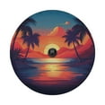 thumbnail image 3 of Lotusprinthandmade Palm Trees with Colorful Sunset Spare Tire Cover With Backup Camera Hole 6 Sizes (27 in.), 3 of 7
