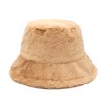 thumbnail image 1 of Sombrero de pescador de piel sintética para mujer y niña, gorros gruesos, gorros esponjosos y cálidos para exteriores, Otoño e Invierno, 1 of 2