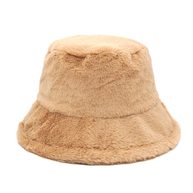 Sombrero de pescador de piel sintética para mujer y niña, gorros gruesos, gorros esponjosos y cálidos para exteriores, Otoño e Invierno