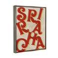 thumbnail image 5 of Stupell Industries Sriracha Hot Sauce Text Letters Layered Shadows Graphic Art Luster Gray Floating Framed Canvas Print Wall Art, Design by Daphne Polselli, 5 of 5
