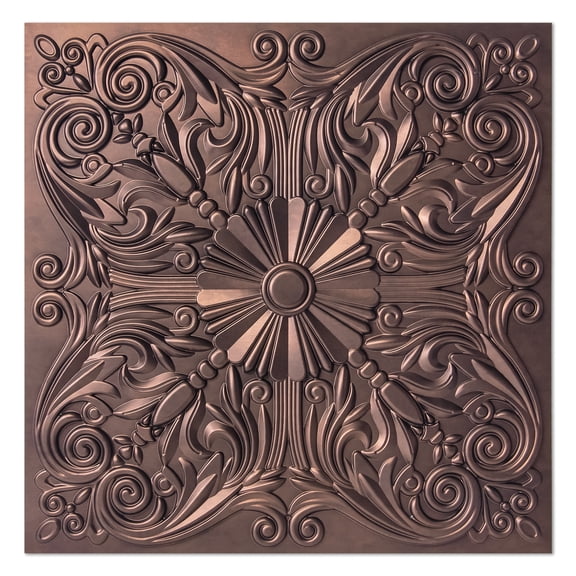 Art3d 12-Piece 24x24 inch PVC Ceiling Tiles Glue up or Lay in Ceiling Tile