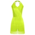 thumbnail image 3 of iixpin Justaucorps à Franges en Strass pour Femmes Cocktail Salon Rumba Salsa Danse Justaucorps Combinaison Jaune G, 3 of 4