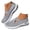 Grey, variant on Women's Mesh Walking Shoes Summer Outdoor Sports Breathable Shoe Arch Support Casual Slip on Sneakers for Lady Green 6.5
