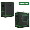 thumbnail image 3 of Costway 30''x18''x36''Mylar Hydroponic Grow Tent w/Observation Window & Floor Tray Black, 3 of 10