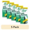 (5 pack) Ayr Saline Nasal Drops, Cold/Flu, Allergy, Dry Nasal Passages Relief, Moisturizes & Soothes Dry Stuffy Noses, 1.69 fl oz