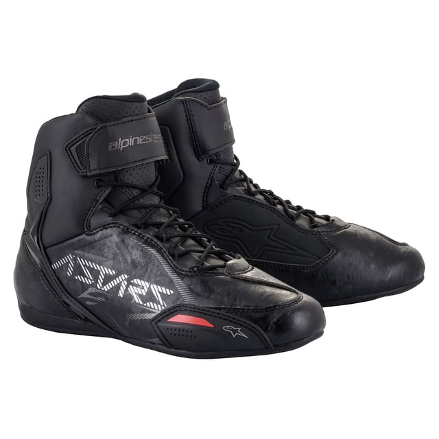 Zapatos de moto Alpinestars Faster-3 negros para hombre talla 13.5