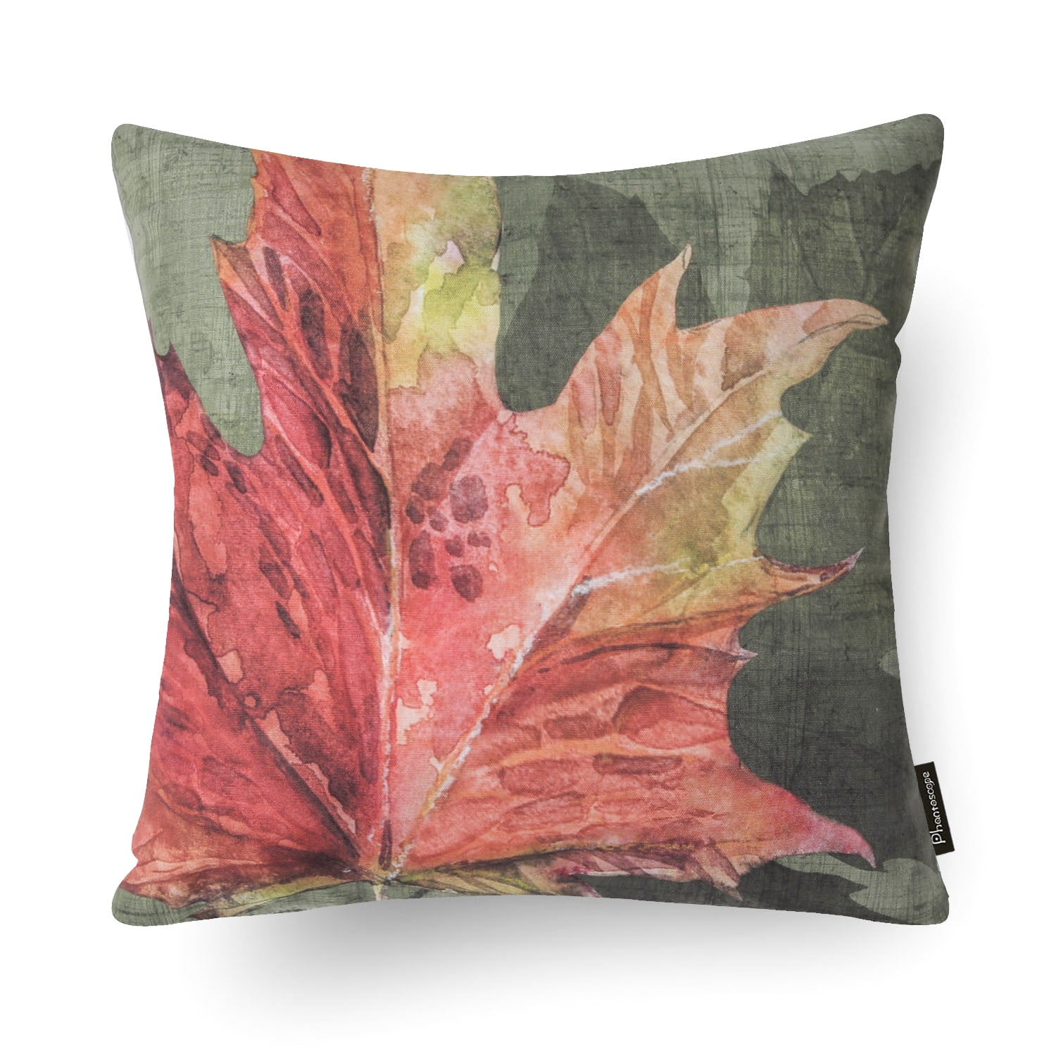 Autumn Series Printed Decorative Throw Pillow Covers for Thanksgiving, Maple, 18" x 18", Set of 4