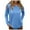 BU1, variant on FINALGANG Women Elegant Sweatshirts Solid Color Long Sleeve V-Neck Hooded Top Casual Shirt With Drawstring Skin Friendly Relaxed Fit Activewear