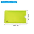 thumbnail image 2 of Uxcell RFID Blocking Sleeves Identity Theft Prevention Credit Cards Secure Protector Holders Sleeves Green 10Pack, 2 of 6