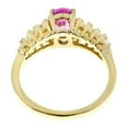 thumbnail image 4 of HeartsAndYou 2ct Natural Pink Sapphire Diamond Ring Baguette Accent 14k SOLID Yellow Gold, 4 of 9