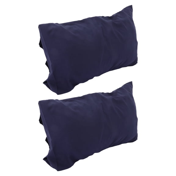 OULII 1Pair Blue Pillow Cover with Envelope Closure Soft Breathable Pillowcase for Home