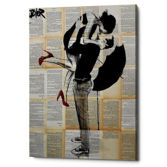Epic Graffiti 'Always Again' by Loui Jover, Canvas Wall Art, 18"x26"