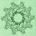 thumbnail image 1 of Ahgly Company Machine Washable Indoor Square Transitional Mint Green Area Rugs, 8' Square, 1 of 7