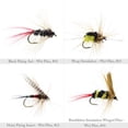 thumbnail image 4 of Soidarity Equipo de pesca con mosca, juego de moscas con caja de almacenamiento, cebo artificial húmedo multicolor, anzuelos para exteriores, Pescar 40 piezas, 4 of 6