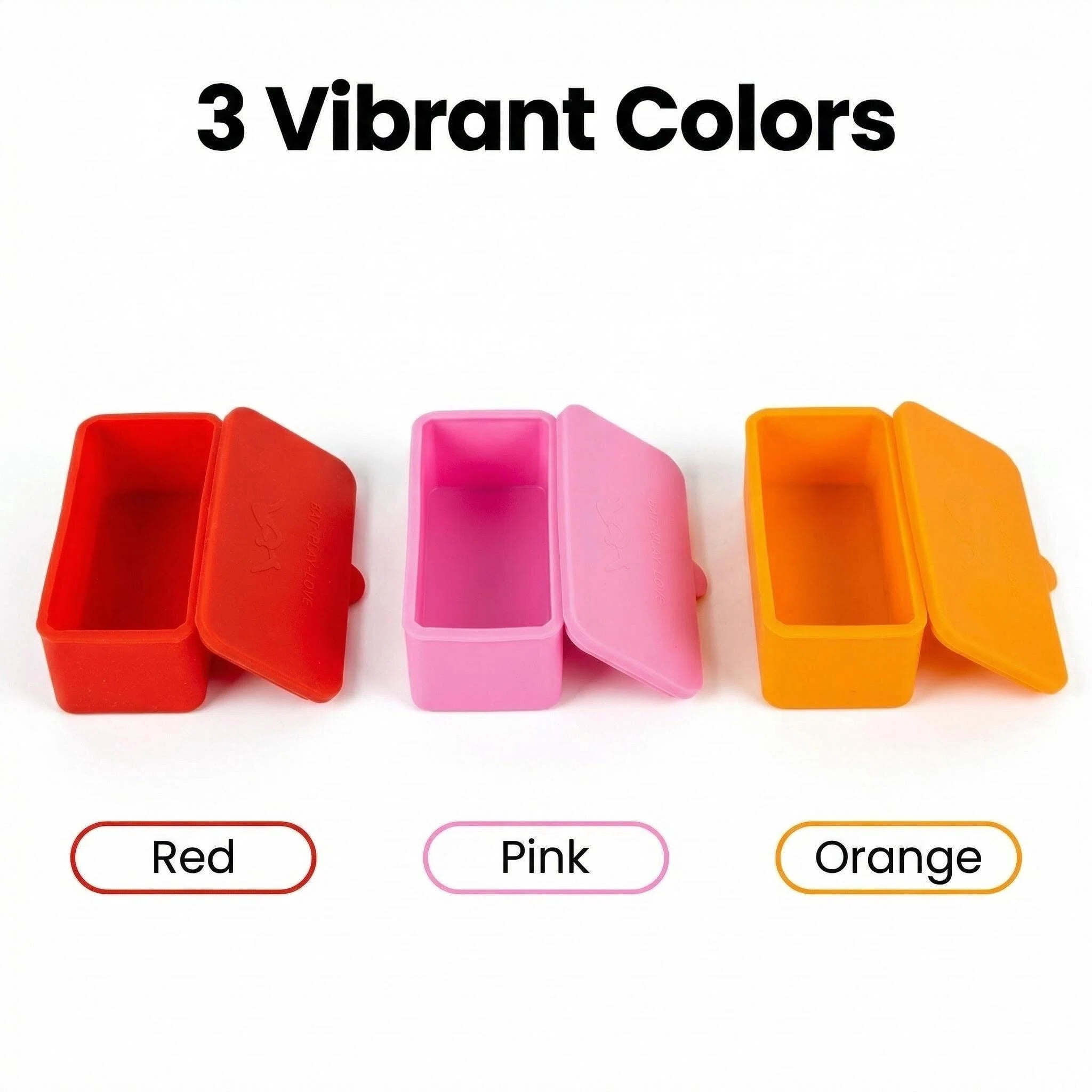 MEYYOI Silicone Stackable Leak-Proof BPA Free Dishwasher Microwave Oven Safe Bento Boxes 3 Count