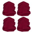 thumbnail image 1 of Unique Bargains Winter Neck Warmer, 4 Pack Drawstring Warm Face Scarf Windproof Neck Gaiter, Wine Red, 1 of 7