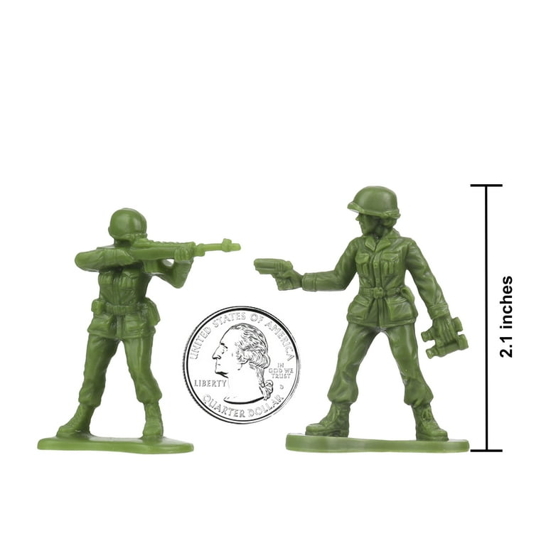 BMC Plastic Army Women 36pc OD Green Female Soldier Figures Made in USA