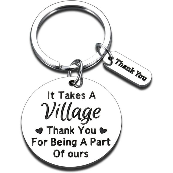 Thank You Gifts for Women & Men - Appreciation Keychain Gifts for Teacher, Babysitter, Nanny, Friends & More
