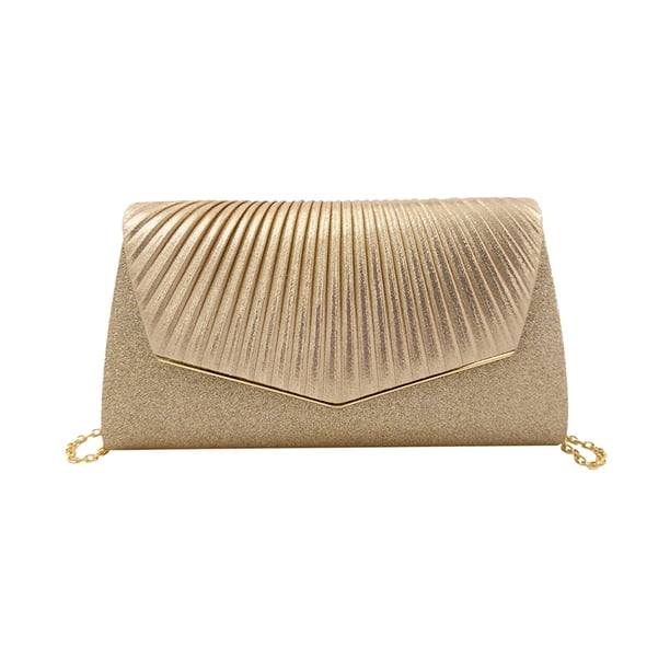 Bolso de noche Cadena Fiesta Cena Bolso Exquisito Vestido de dama Monedero (Oro) Ehuebsd Para Estrenar