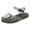 Black, variant on Girls Crystal Jelly Sandals Closed Toe Flower Princess Summer Shoes with Non-Slip Soft Sole for Beach Casual Wear, Size Toddler-Little Kid