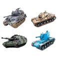 thumbnail image 4 of 4pcs Tank de bricolaje 4D Modelos de en miniatura Recolección de adornos Niños Decoración de escritorio Regalo de cumpleaños Vehículo, 4 of 9