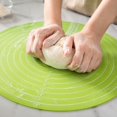 thumbnail image 5 of 11.8 Inch Thick Silicone Baking Mat, Non-Slip Dough Work Surface, Pastry Mat for Kneading and Pie Crust(Green), 5 of 6
