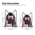 thumbnail image 2 of Disketp Cute Kittens Group Portrait Drawstring Backpack Drawstring Gym Bags Draw String Bags for Sports, Gym, Travel, Swimming, Beach-Medium, 2 of 6
