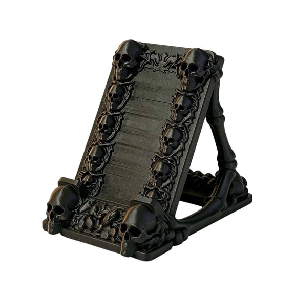 Halloween Skeleton Phone Holder Stand Adjustable Desktop Mount Black 1pc