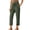 Army Green, variant on Women Pants Trendy Straight-Leg Solid Long Cotton Linen Fabric Skin-Friendly Long Trousers Breathable String Pants Women Pants with Pockets 2026