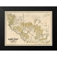 thumbnail image 2 of Gast 14x11 Black Modern Framed Museum Art Print Titled - Kinney County Texas - Gast 1884, 2 of 5