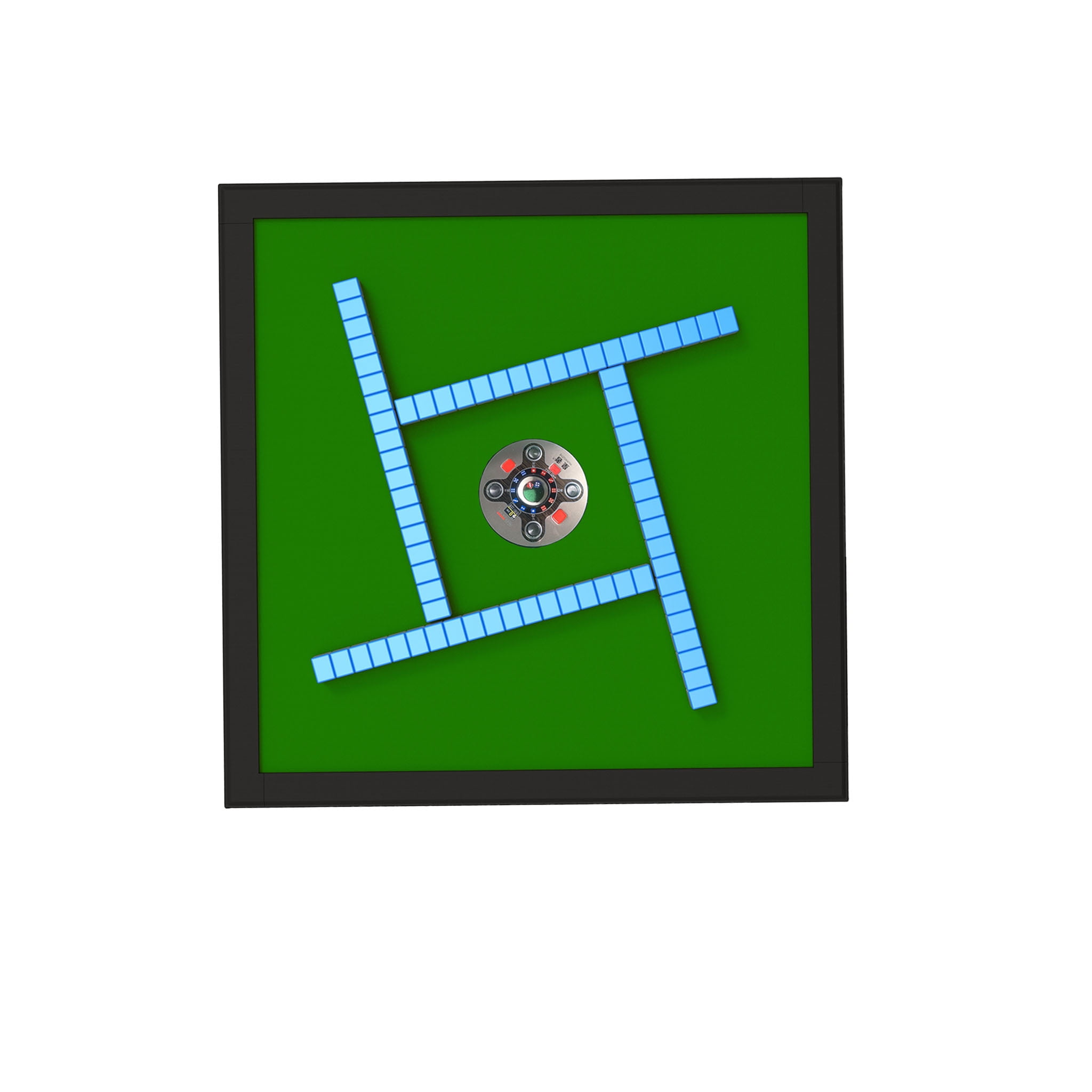 HUANGZHE Foldable Automatic Mahjong Table for American and Chinese Rules, 42mm