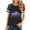 Black(Style 87), variant on Independence Blouses for Women Casual Crew Neck Short Sleeve Pleated Tops Fashion Clothes