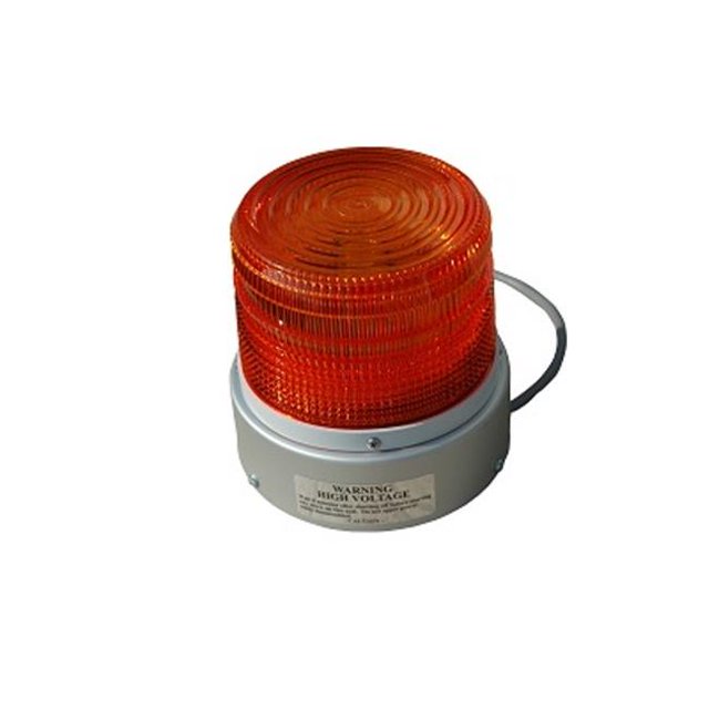 Larson Electronics SLEDB-110V-BLU 110V Strobe Light, Permanent Mount, 88 Flashes Per Minute - Blue