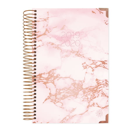 2019-2020 Hard Cover Planner, Pink Marble - bloom daily (Best Daily Planner App For Ipad)