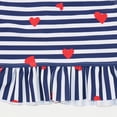 thumbnail image 6 of NOLDARES Little Girls Cute Swimsuit Two Piece Adjustable Straps Bikini Set Swimwear for Pool Days(White,8), 6 of 8
