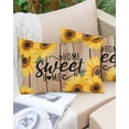 thumbnail image 6 of Sunflower Throw Pillow Cover 20 x 26 Inch Decorative Pillow Cover Farmhouse Country Flowers Vintage Wood Grain Lumbar Pillowcase Seasonal Rectangle Cushion Case for Couch Sofa Bed Living Room, 6 of 7