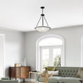 thumbnail image 2 of 4826-04 Livex Lighting Newburgh - 3 Light Pendant In Transitional Style-22 Inches Tall and 20 Inches Wide-Black Finish    -Traditional Installation, 2 of 10