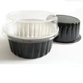 thumbnail image 1 of Moldes para tartas CHAO 50 moldes de 125 ml color negro para hornear pasteles, 1 of 1