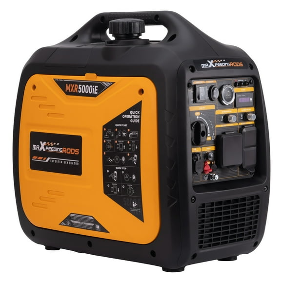 Maxpeedingrods 5000 Watt Inverter Generator E-Start Gas Powered for Party, Camping, RV, Home Backup