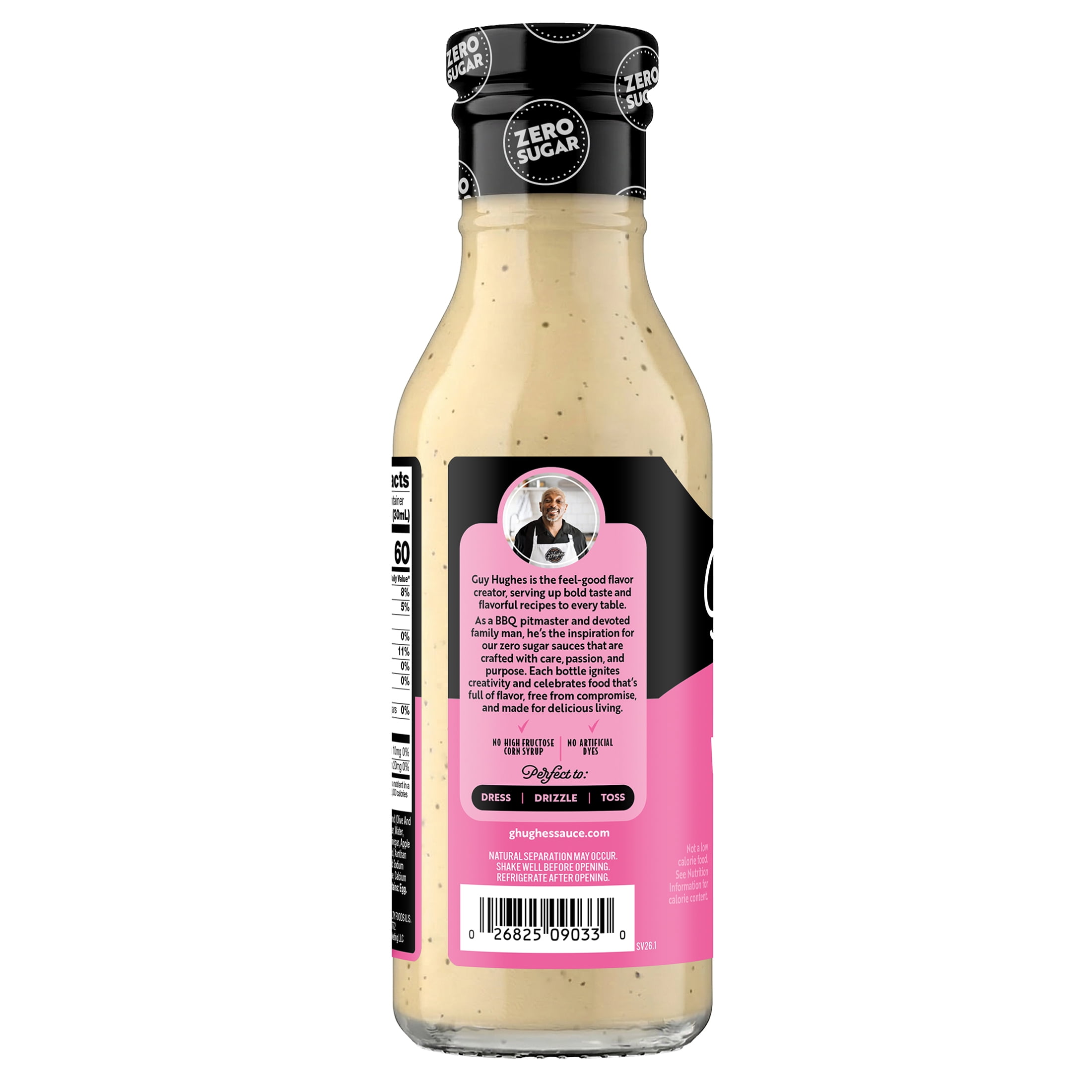 G Hughes Zero Sugar Sweet Vinaigrette, 12 fl oz