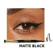 COVERGIRL Exhibitionist Lash Enhancing Liquid Eyeliner, 100 Matte Black Waterproof, 0.3 fo