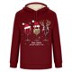 thumbnail image 4 of Sudadera con capucha para hombre, informal, a la moda, con estampado navideño, de manga larga y bolsillo, de poliéster, 4 of 5