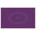 thumbnail image 4 of Eggplant Ceramic Toothbrush Holder, Mandala Shape a Kaleidescopic Style Sixties Inspired Oriental Abstract Art, Decorative Versatile Countertop for Bathroom, 4.5" X 2.7", Purple, 4 of 4