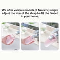 thumbnail image 7 of Adjustable Silicone Faucet Water Extender, Spill Proof Hand Wash Water Guide Attachment, Universal Fit Tap Flow Extension Helper, Splash Guard Accessory, Flexible Bathroom Tap Extender, 7 of 7