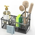 thumbnail image 2 of Simperf Sink Caddy Kitchen Organizer, Sponge Holder for Kitchen Sink, Black Kitchen Sink Organizer, 2 of 6