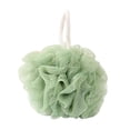 thumbnail image 3 of Soft Non-scattering Bath Flower, 50g Fluffy Bath Ball for Rich Lather, Gentle Body Scrub Sponge for Shower Bathing and Daily Personal Care Routine, 4.7*3.9in, Green, 3 of 9